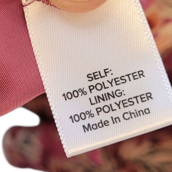 Evereve Women's Magenta Floral Smocked Waist Dress Size XS - Picture 8 of 8